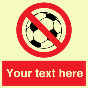 Custom No Ball Games Sign